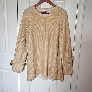 Express Golden toned oversized sweater.  M.